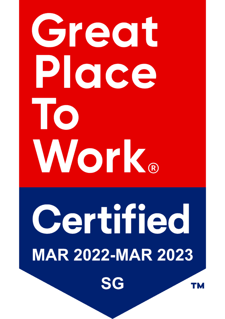 Great Place To Work Certified Mar 2022 - Mar 2023 SG