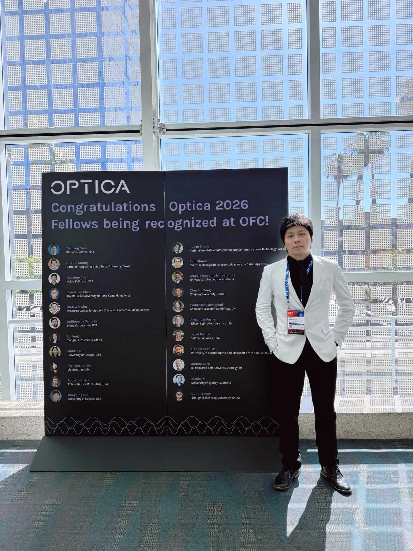 A conversation with GF’s pioneer silicon photonics leader and Optica Fellow Dr. Yusheng Bian